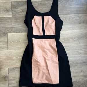 Rebecca Minkoff Black and Pink Sheath Mini Dress
